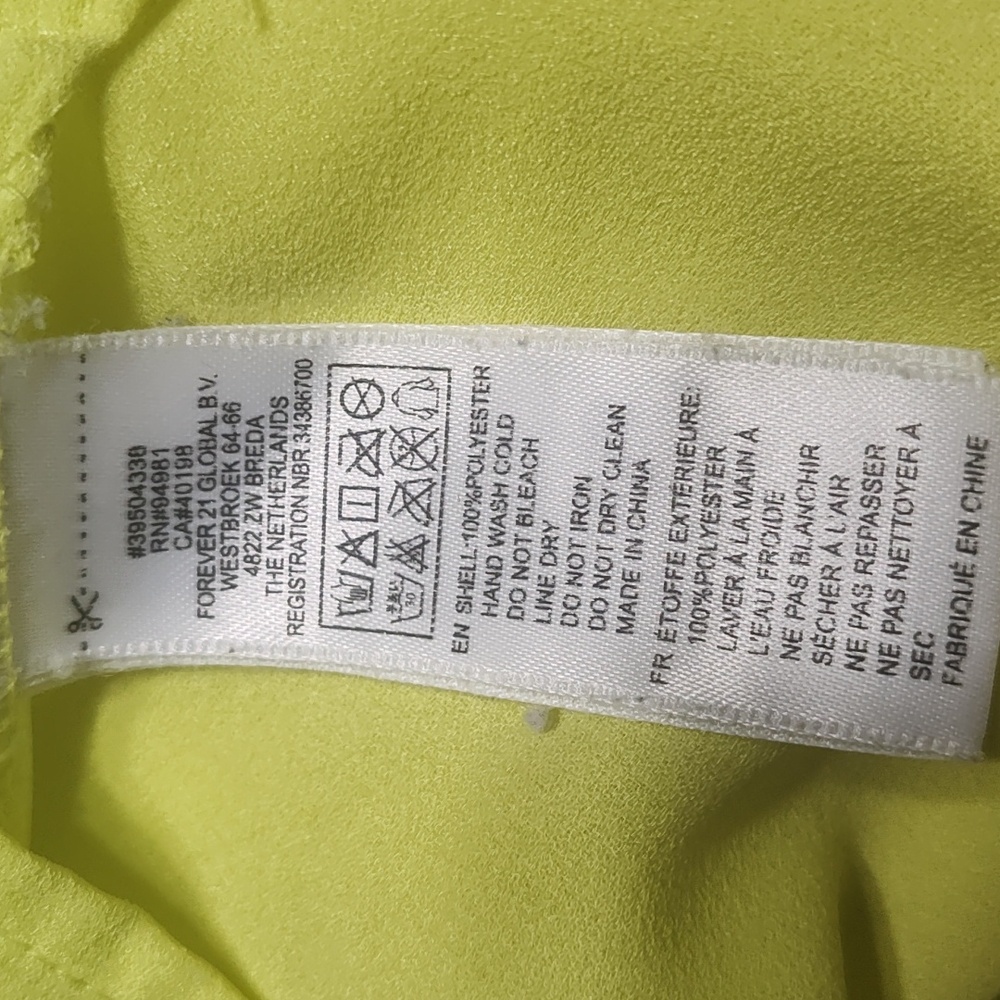 Forever 21 Yellow High Low Sleeveless Shirt - Picture 8 of 8
